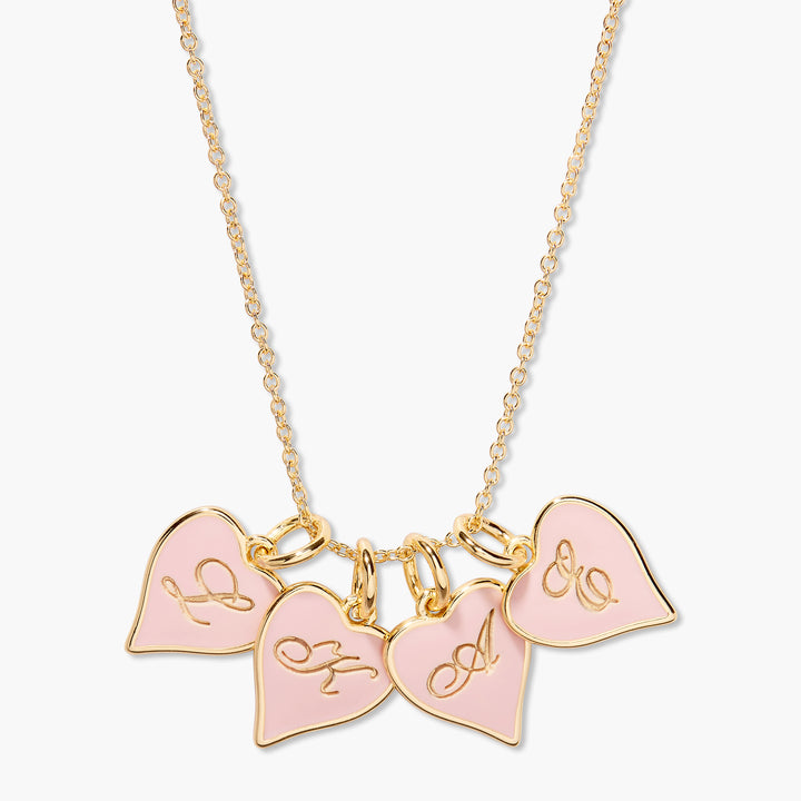 Penny Heart Initial Charm Necklace