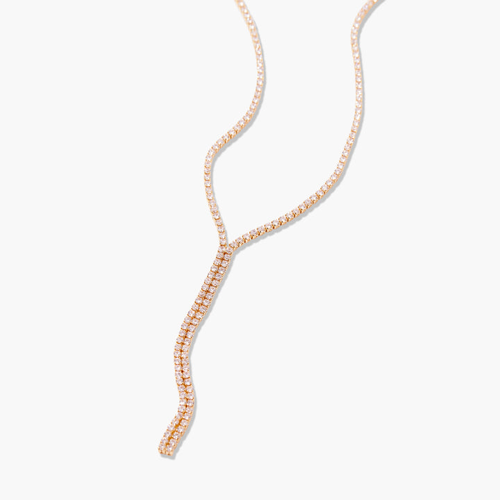 Isabella Lariat Tennis Necklace
