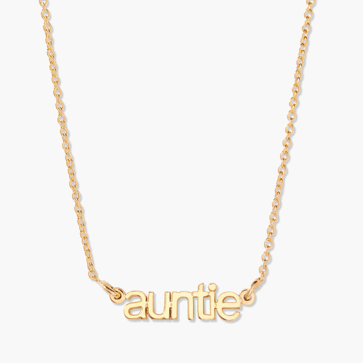 Auntie Nameplate Necklace