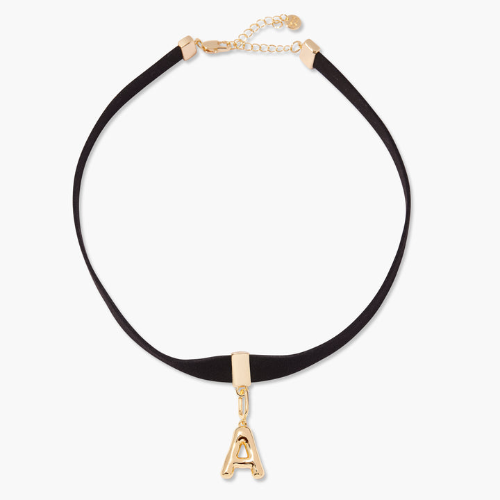 Samantha Initial Charm Choker