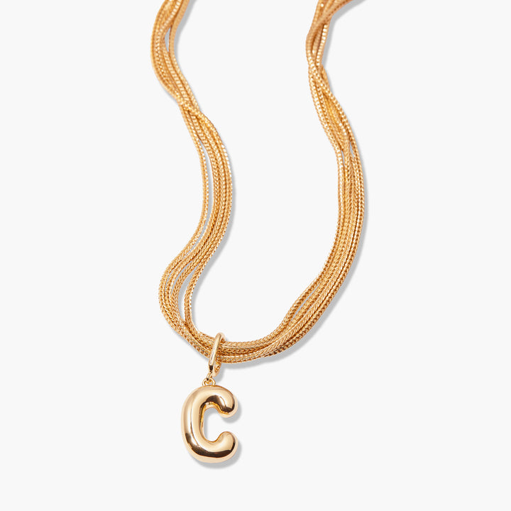 Bianca Initial Charm Necklace