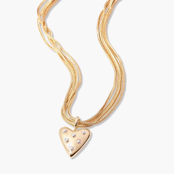 Bianca Heart Charm Necklace
