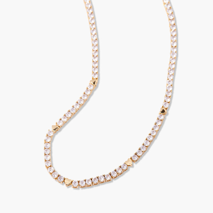 Coco Heart Tennis Necklace