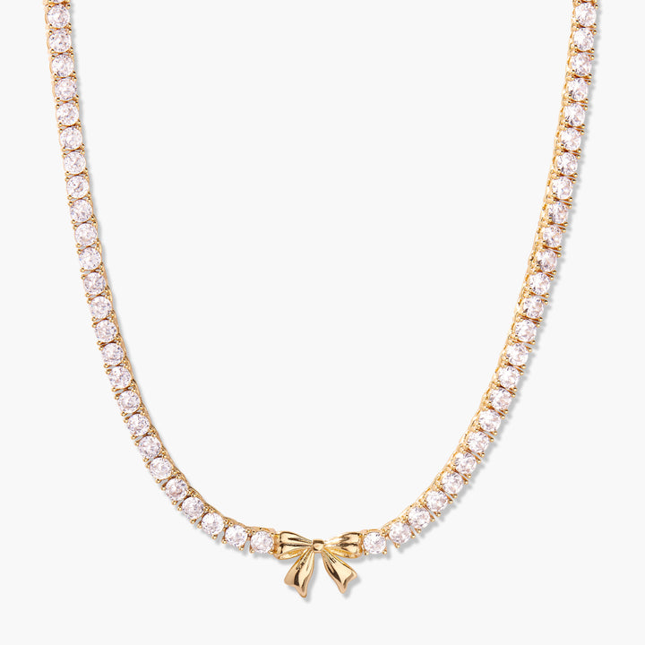 Coco Bow Tennis Necklace
