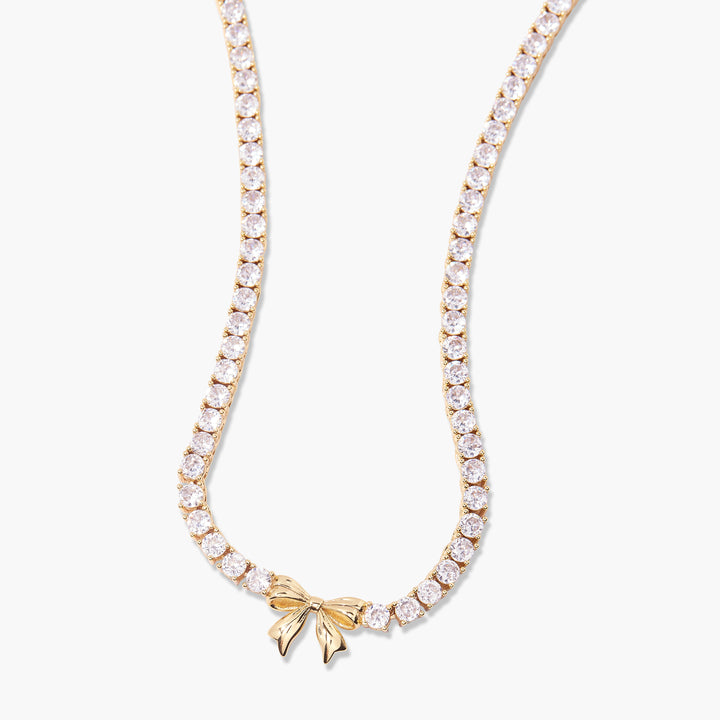 Coco Bow Tennis Necklace
