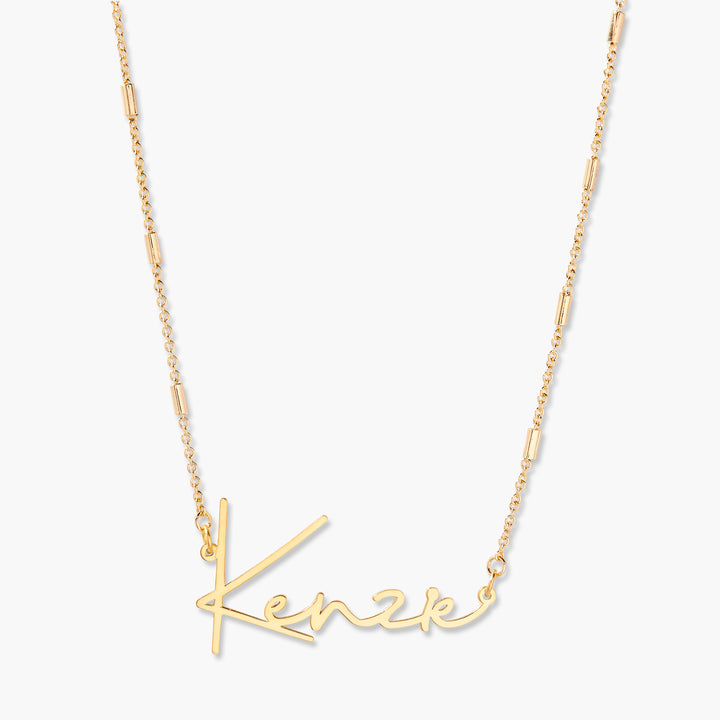 Katherine Nameplate Necklace