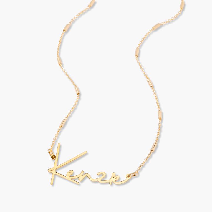 Katherine Nameplate Necklace