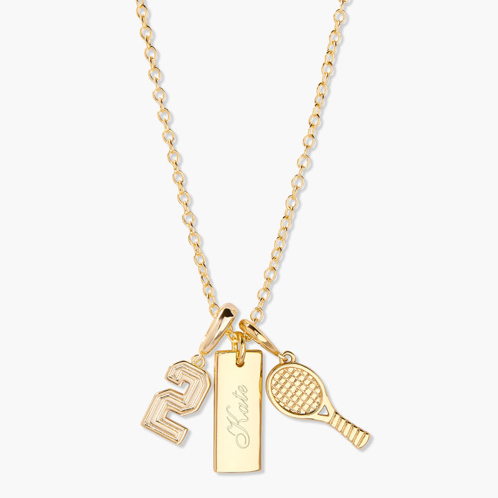 Effie Sports Name Necklace
