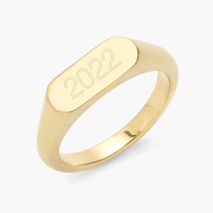 Evie Date Signet Ring