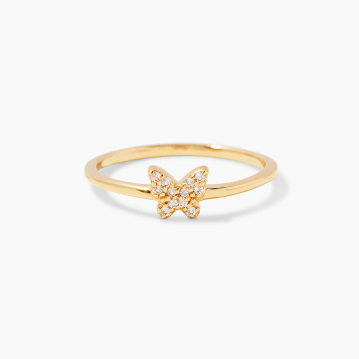 Adeline Butterfly Vermeil Ring
