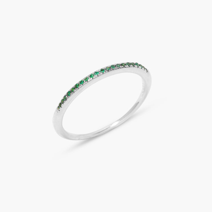 Ariana Silver Birthstone Ring