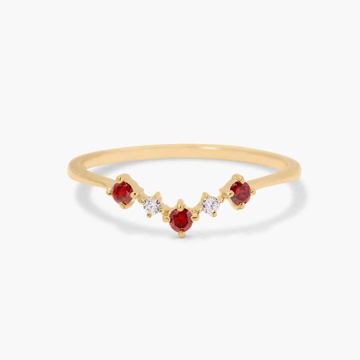 Lydia Vermeil Birthstone Ring