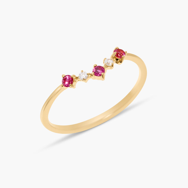 Lydia Vermeil Birthstone Ring