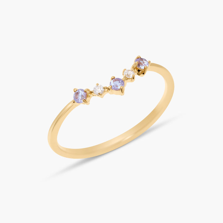 Lydia Vermeil Birthstone Ring