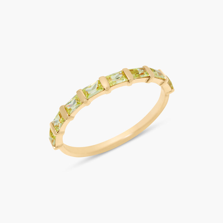 Jules Baguette Birthstone Ring