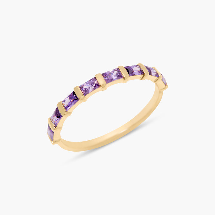 Jules Baguette Birthstone Ring