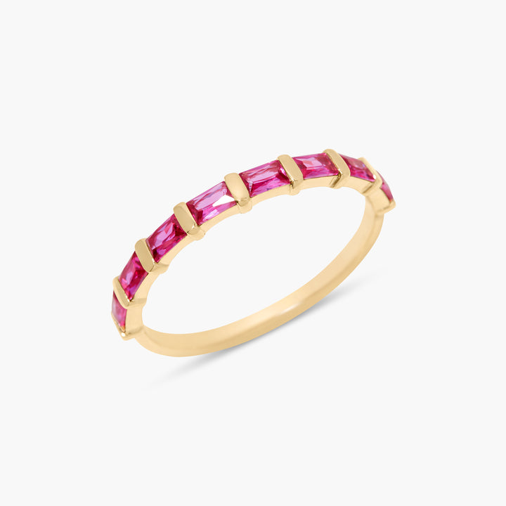 Jules Baguette Birthstone Ring