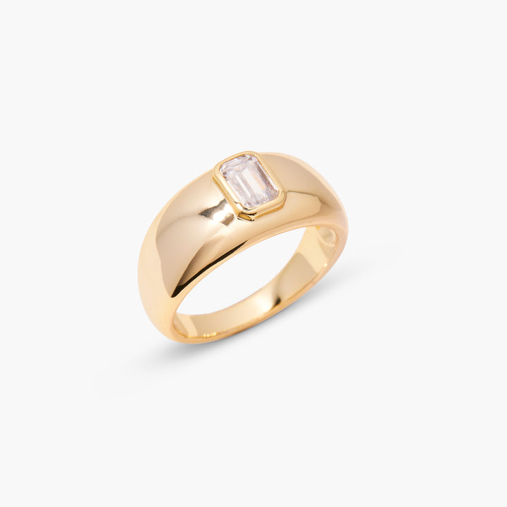 Carter Baguette Dome Ring