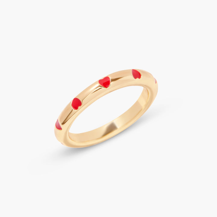 Maeve Heart Enamel Ring