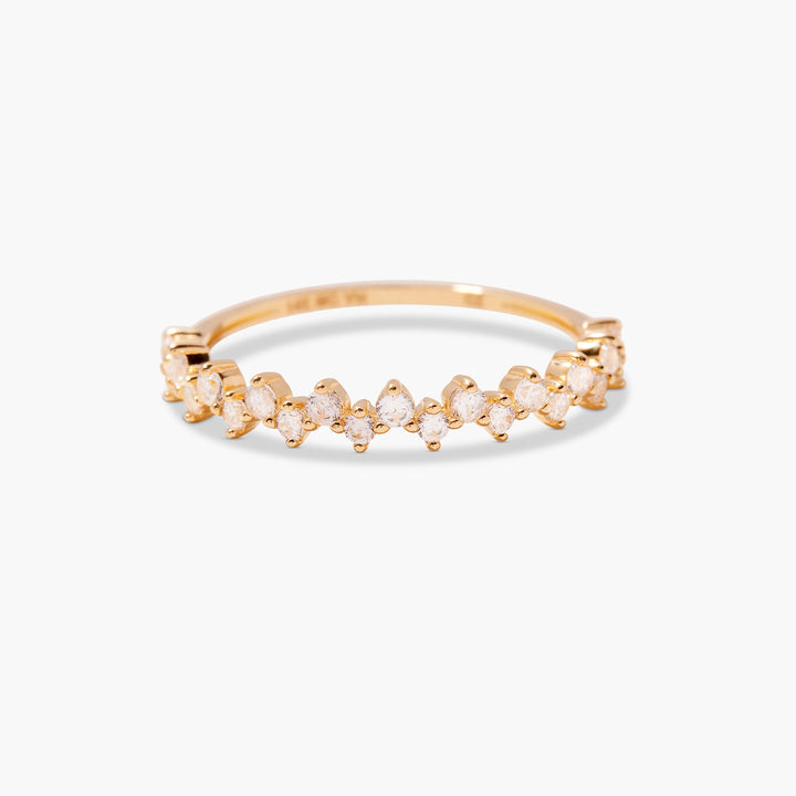 Lacy 14K Gold Diamond Ring
