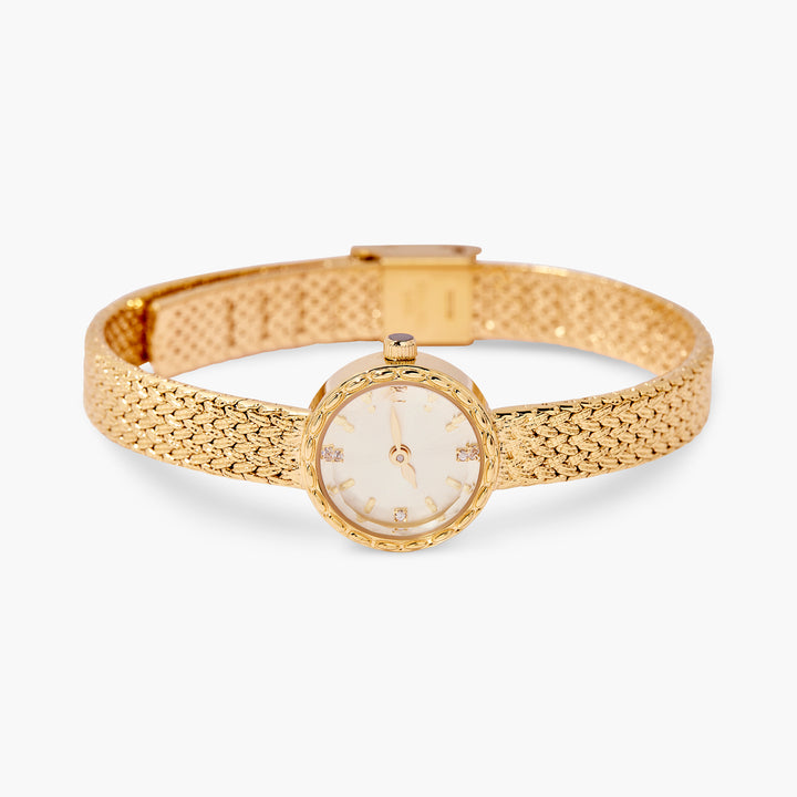 Soleil Woven Gold Watch
