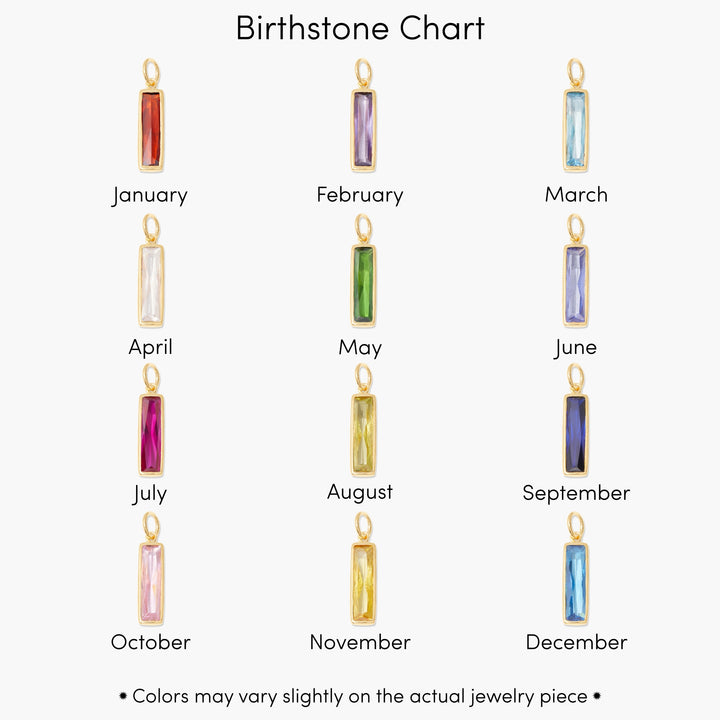 Colette Birthstone Elongated Necklace