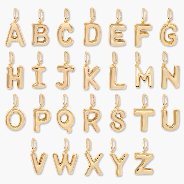 Leni Birthstone Initial Charm Necklace