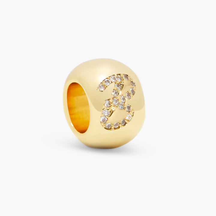 Gaby Crystal Initial Bead