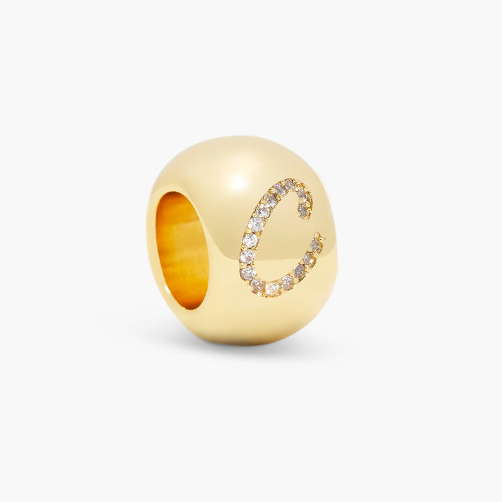 Gaby Crystal Initial Bead