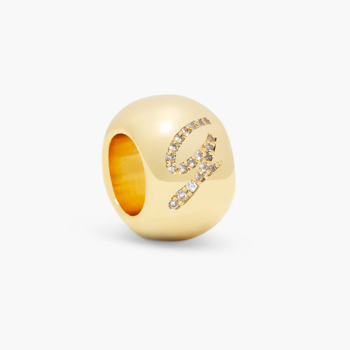 Gaby Crystal Initial Bead