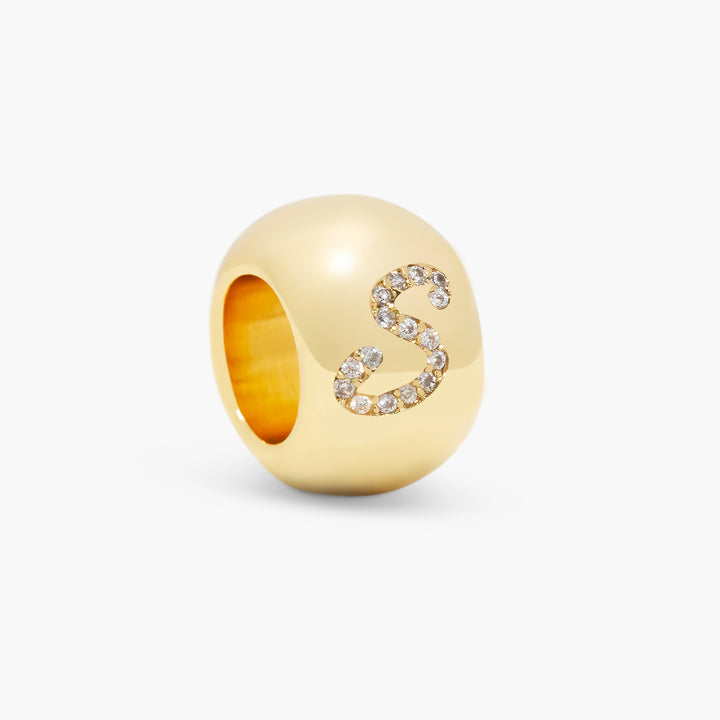 Gaby Crystal Initial Bead