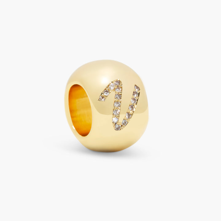 Gaby Crystal Initial Bead
