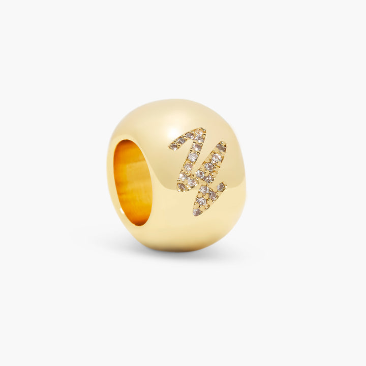 Gaby Crystal Initial Bead