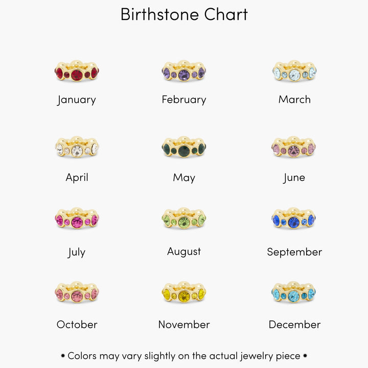 Alanna Birthstone Initial Necklace