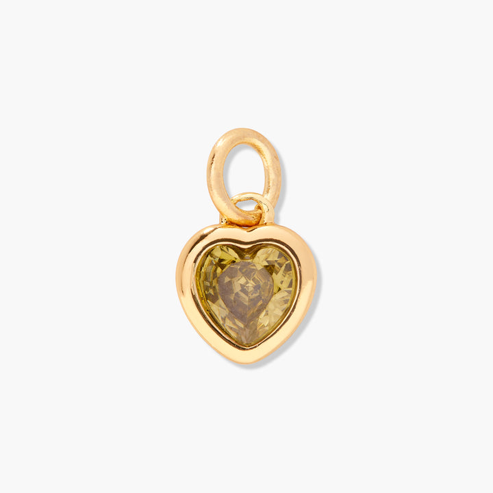 Mackenzie Heart Birthstone Charm