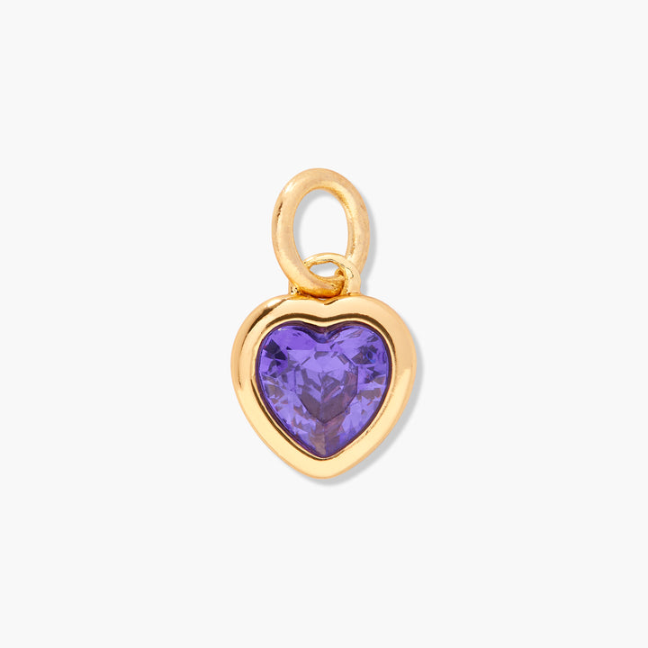 Mackenzie Heart Birthstone Charm