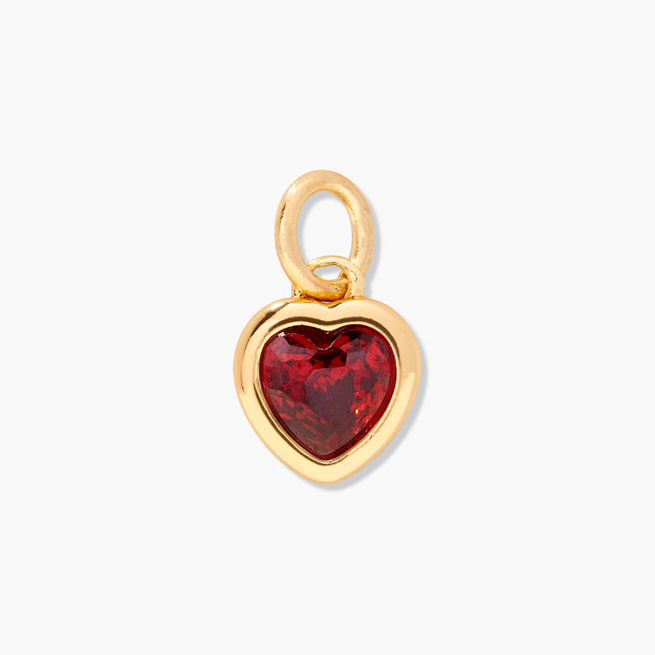 Mackenzie Heart Birthstone Charm