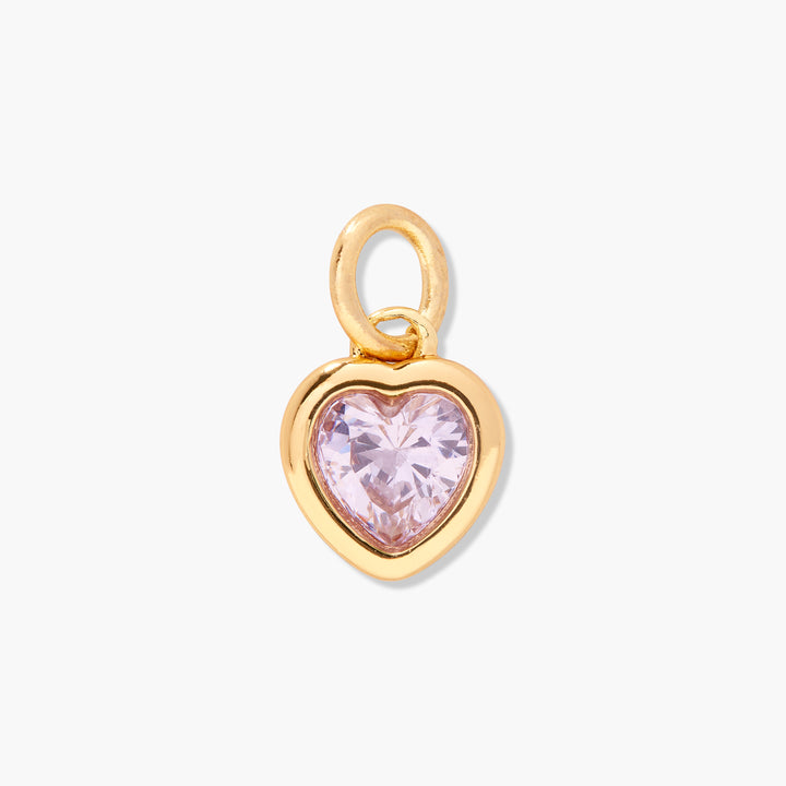 Mackenzie Heart Birthstone Charm