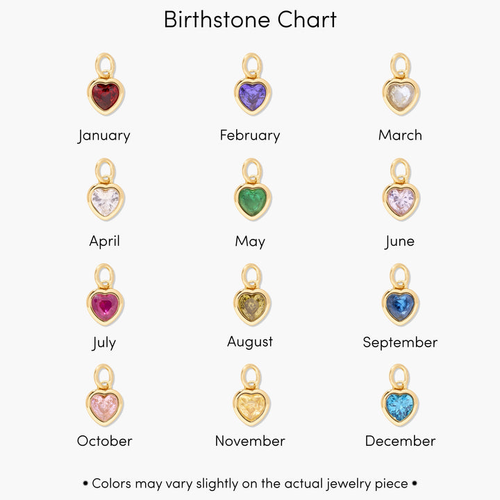 Mini Date Bar Birthstone Necklace