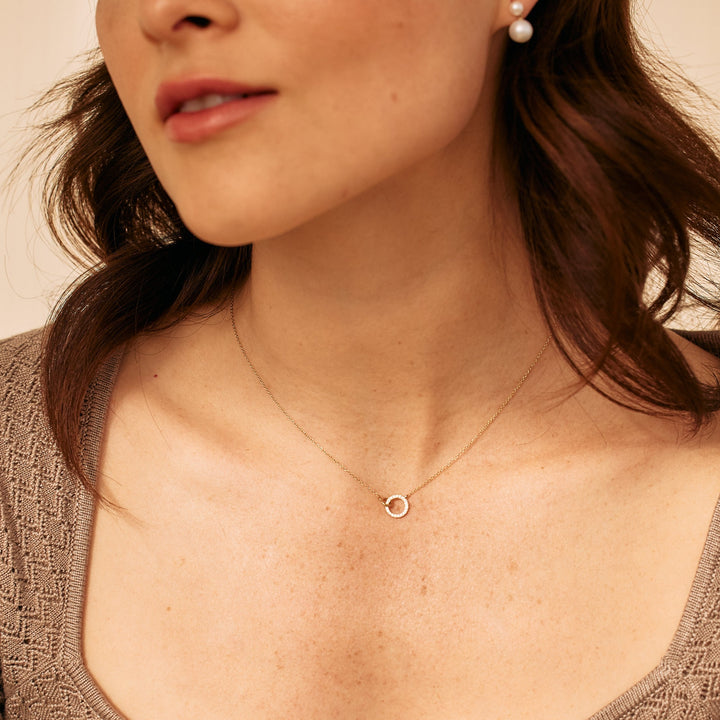 Laura 14K Gold Diamond Necklace