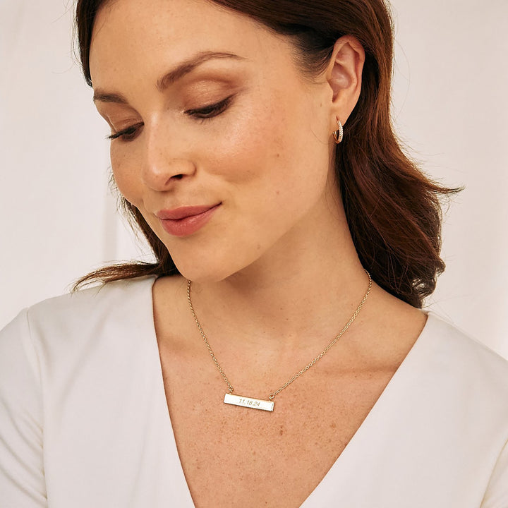 Date Bar Necklace