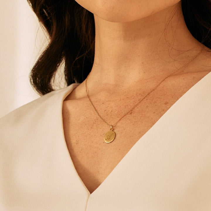 Luna Initial Pendant