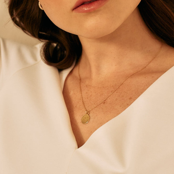 Luna Initial Pendant