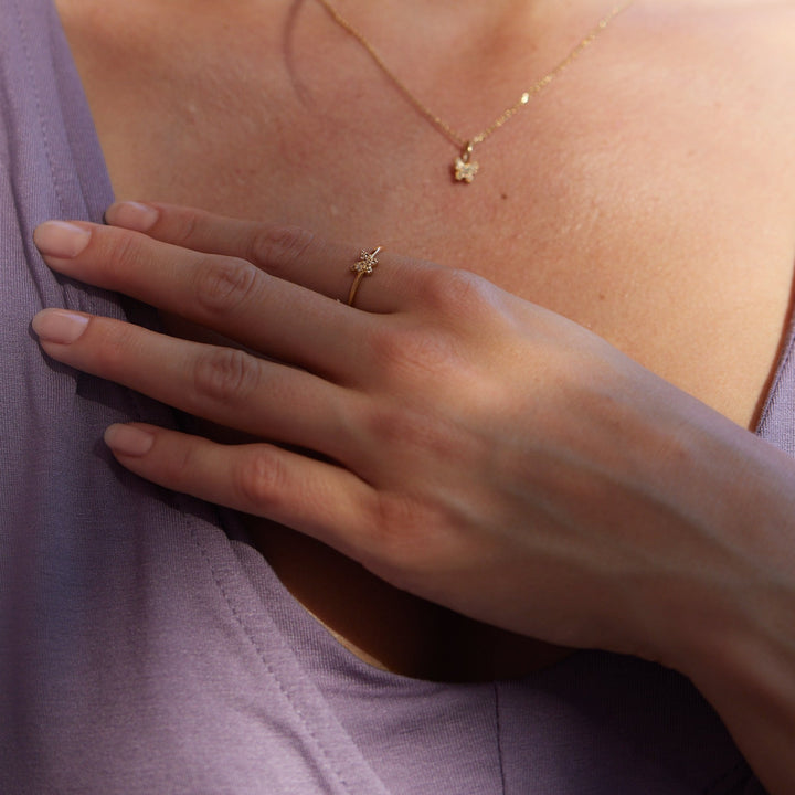 Adeline Butterfly Vermeil Ring