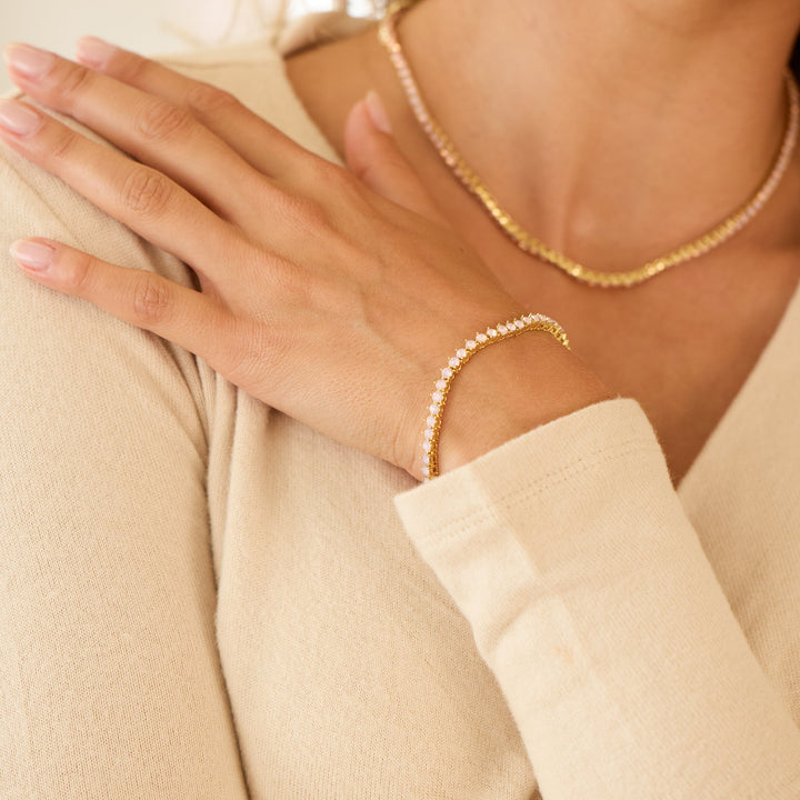 Isabella Opal Blush Tennis Bracelet