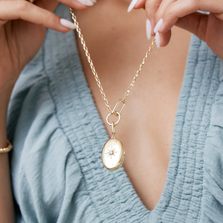 Cami Starburst Locket Charm