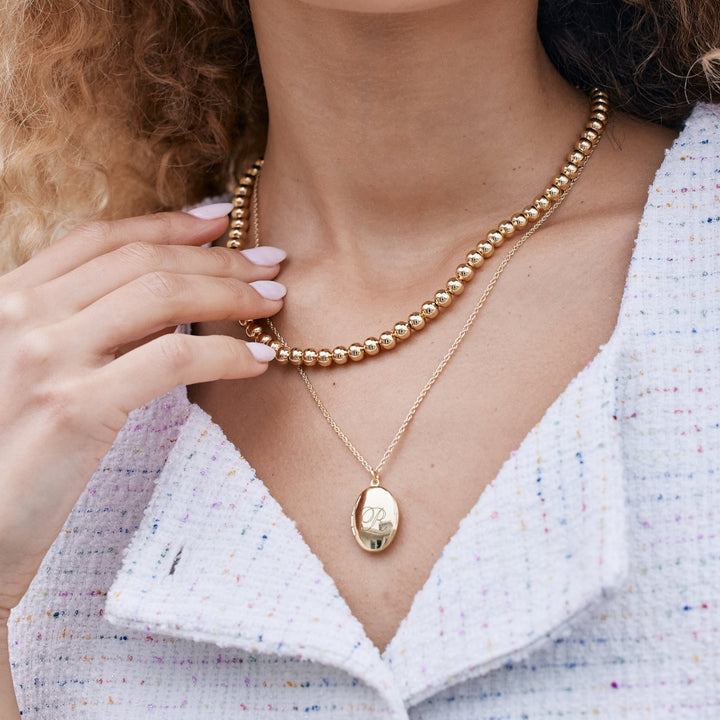 Isla Oval Locket Layering Set
