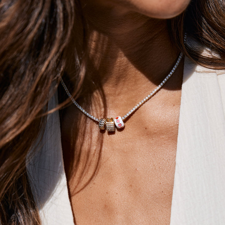 Georgina Initial Tennis Necklace