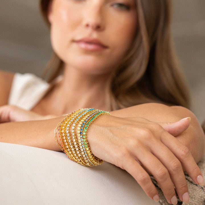 Isabella Birthstone Tennis Bracelet