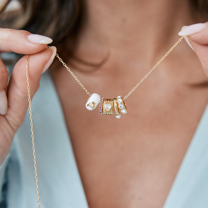 Gaby Enamel Initial Bead